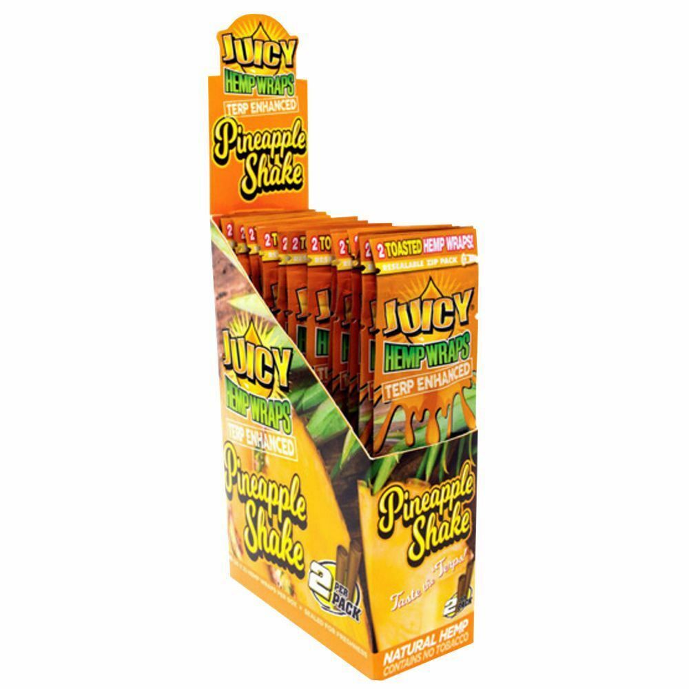 JUICY JAY'S PINEAPPLE SHAKE TERP ENHANCED HEMP WRAPS