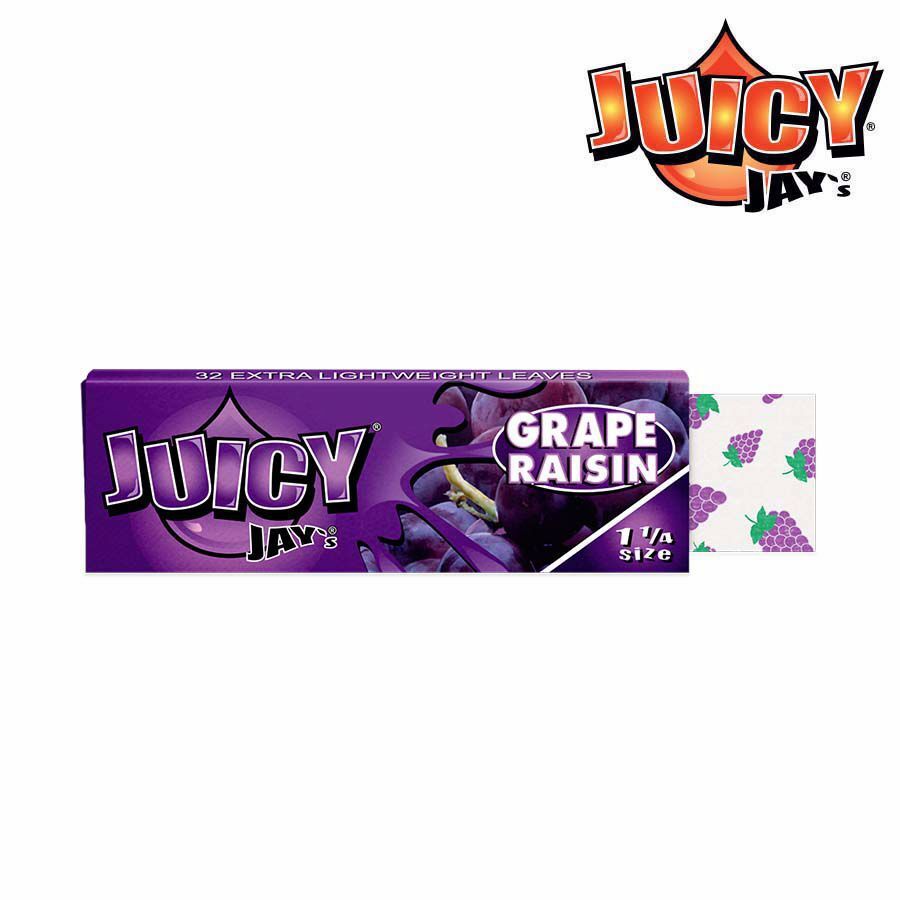 JUICY JAY'S 1 1/4 SIZE GRAPE FLAVORED ROLLING PAPERS