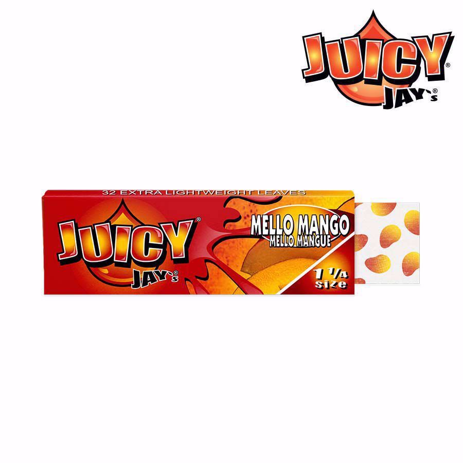 JUICY JAY'S 1 1/4 SIZE MELO MANGO FLAVORED ROLLING PAPERS