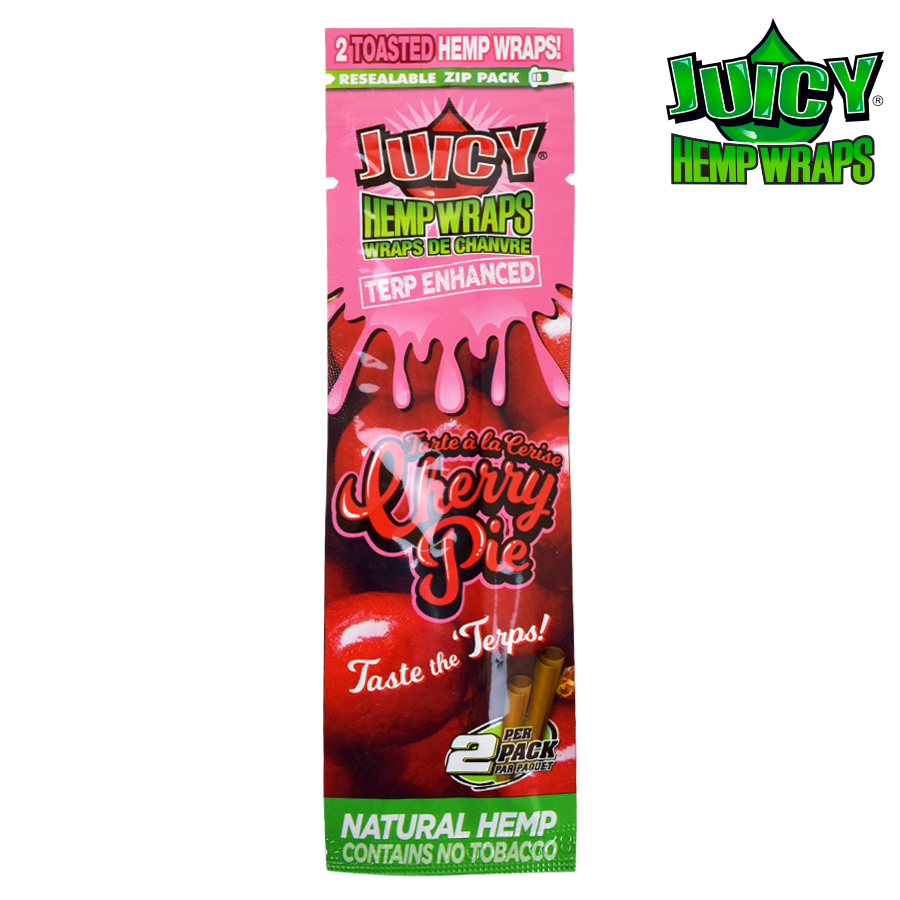 JUICY JAY'S CHERRY PIE TERP ENHANCED HEMP WRAPS