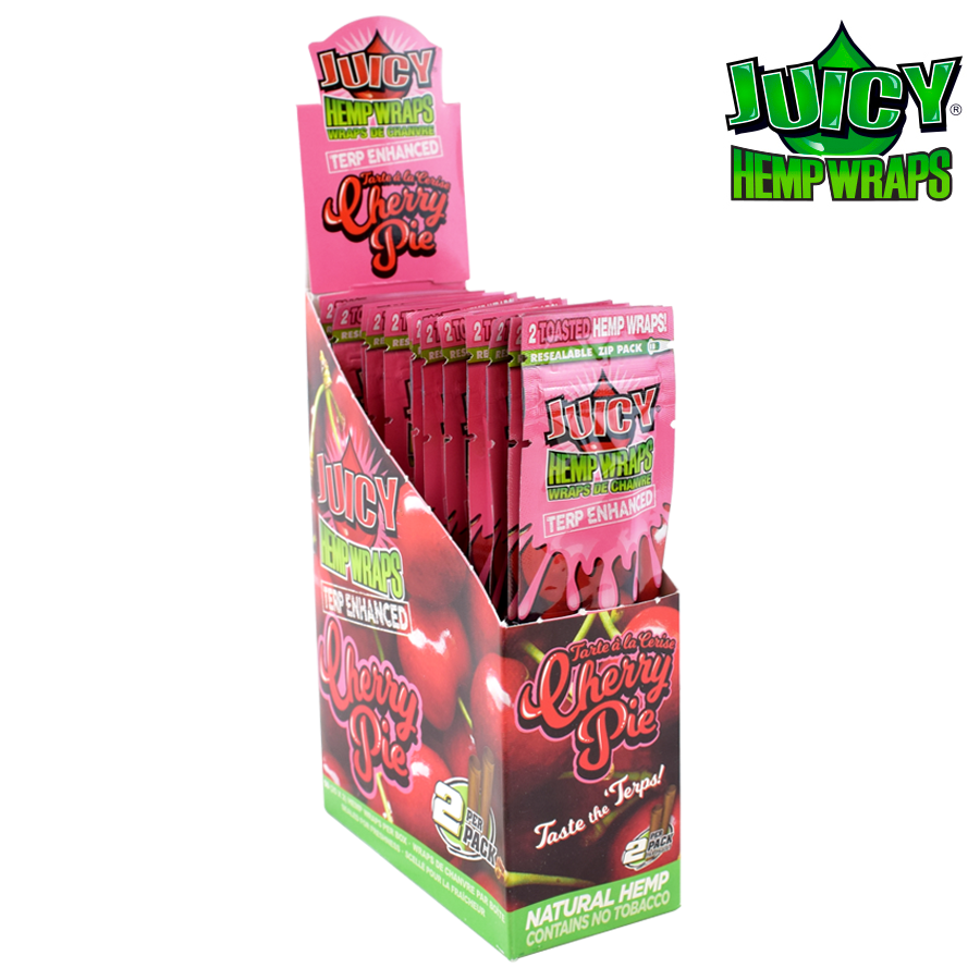 JUICY JAY'S CHERRY PIE TERP ENHANCED HEMP WRAPS
