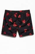 Keith Haring Heart 14" Swim Trunks