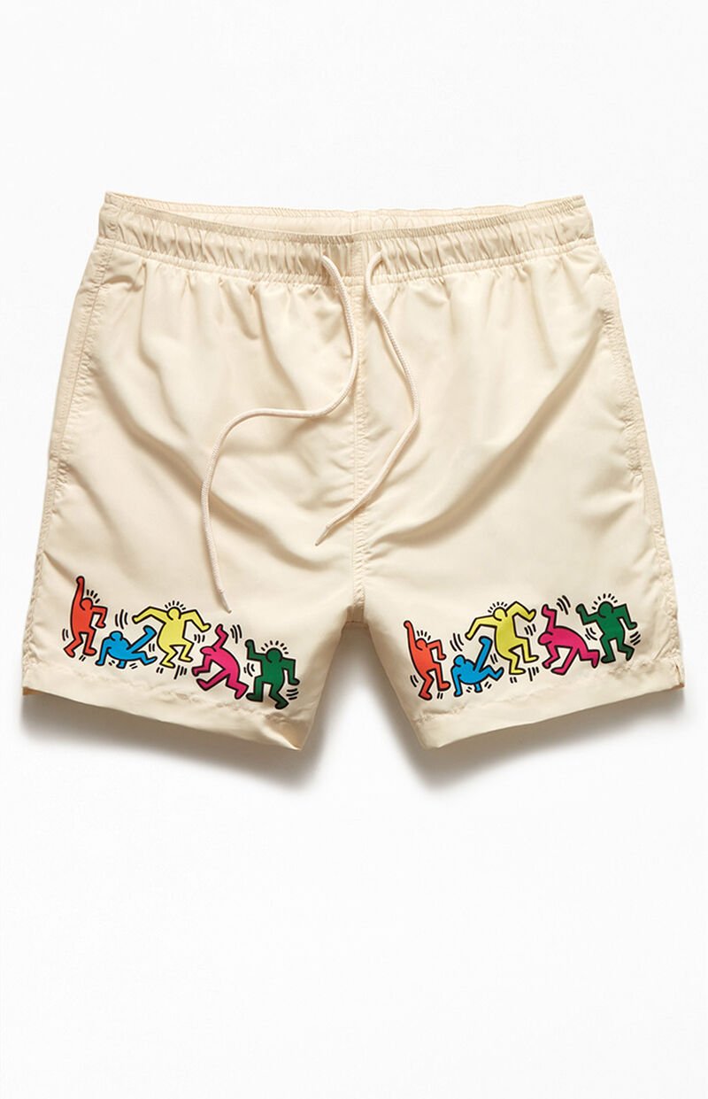 Keith Haring Party 15" Swim Trunks