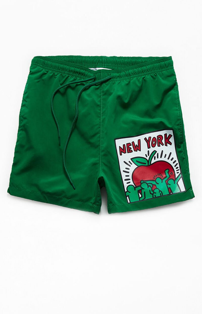Keith Haring Big Apple 15" Swim Trunks
