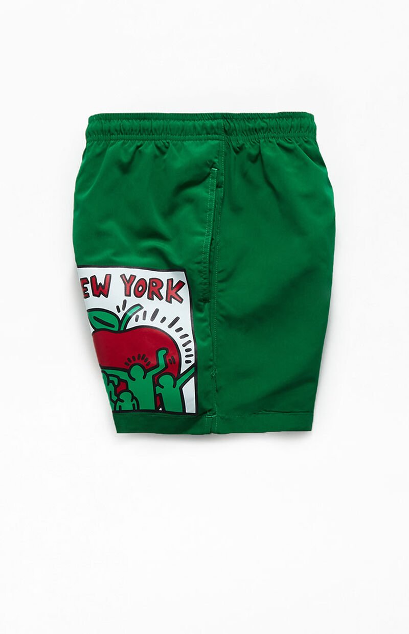 Keith Haring Big Apple 15" Swim Trunks