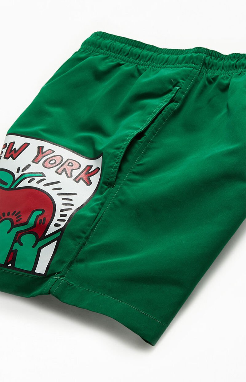 Keith Haring Big Apple 15" Swim Trunks