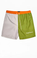 PacSun Recycled Purple Green 15" Swim Trunks