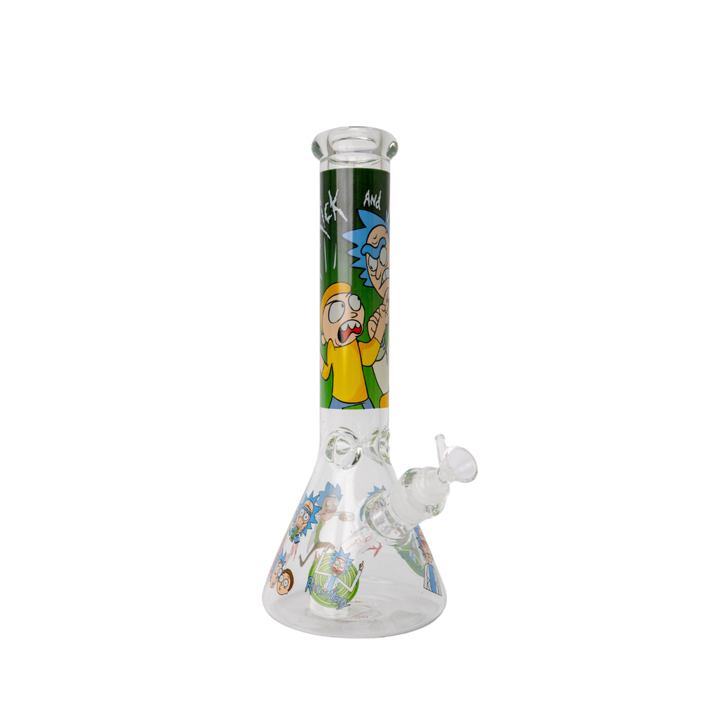 R&M Beaker Bong 14 Inch Cartoon Style Glass Bong