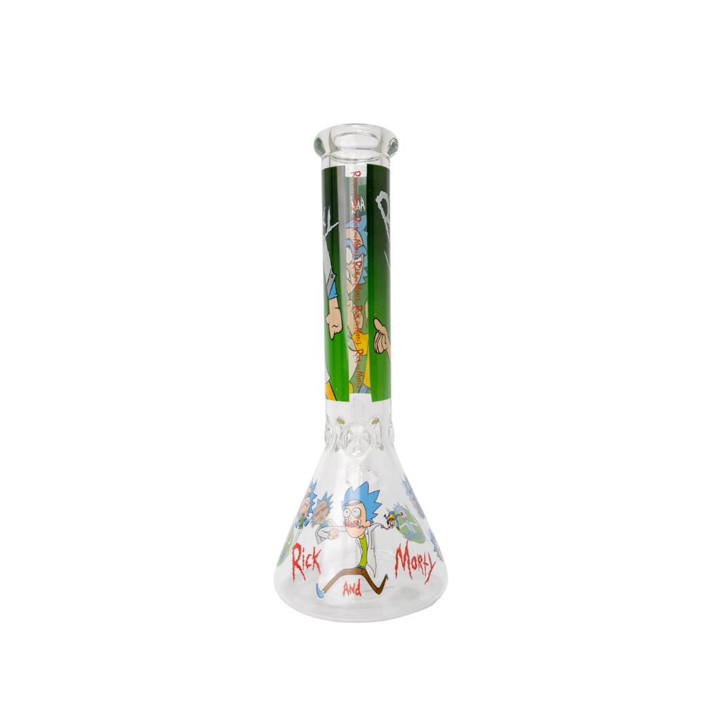 R&M Beaker Bong 14 Inch Cartoon Style Glass Bong