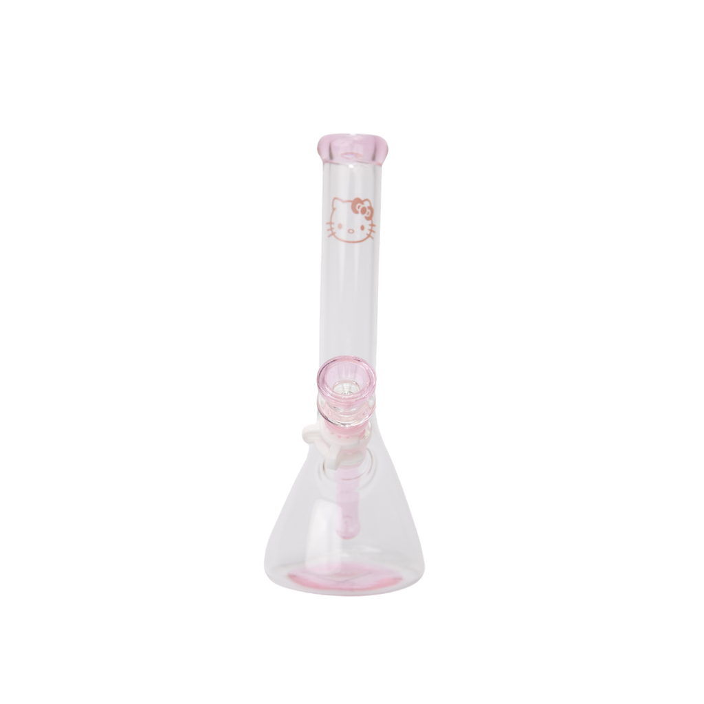 Hello Kitty Style Beaker Bong 10 Inch Cute Glass Bong