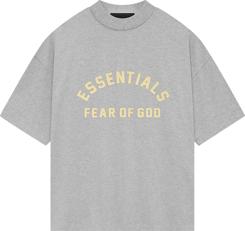 Fear of God Essentials Heavy Jersey Crewneck T-Shirt 'Light Heather Grey'