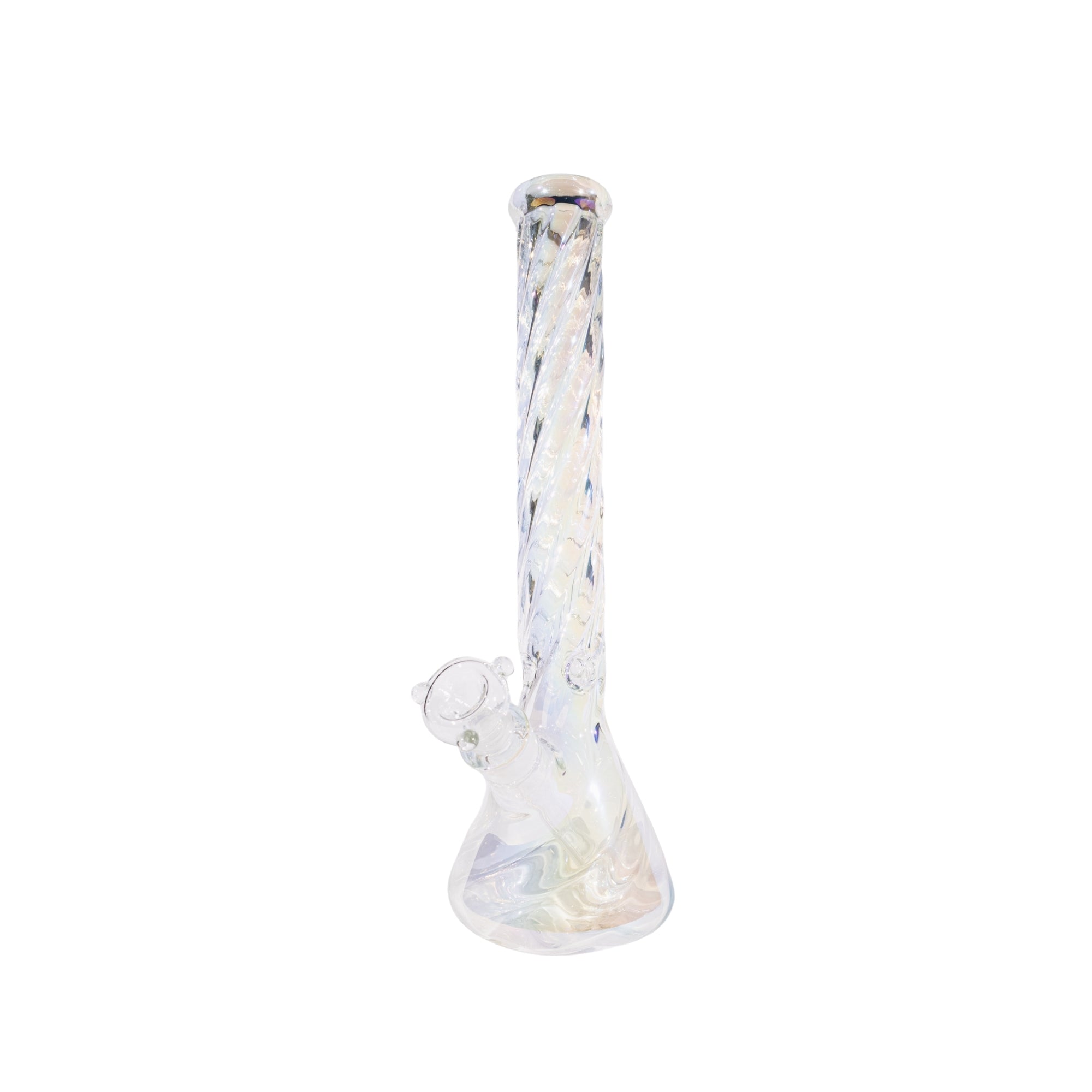 BONG BEAKER TWISTED NECK HOLOGRAPHIC 16"