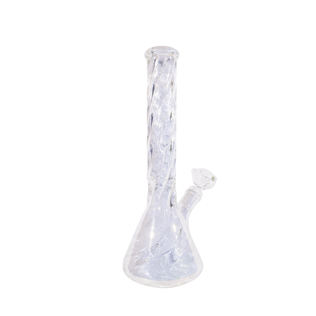 Twisted Neck Holographic Beaker Bong 12.5 Inch Glass Bong