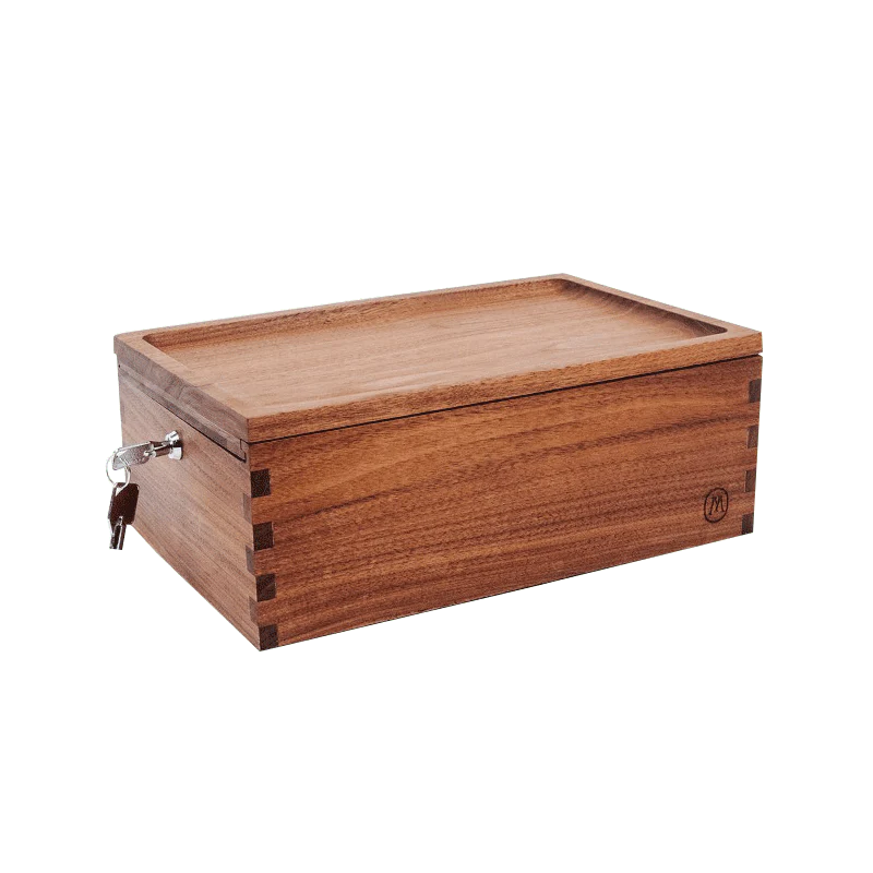 MARLEY NATURAL LOCK STASH BOX BLACK WALNUT