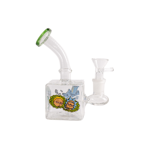 6'' Cube Water Pipe Glow In The Dark