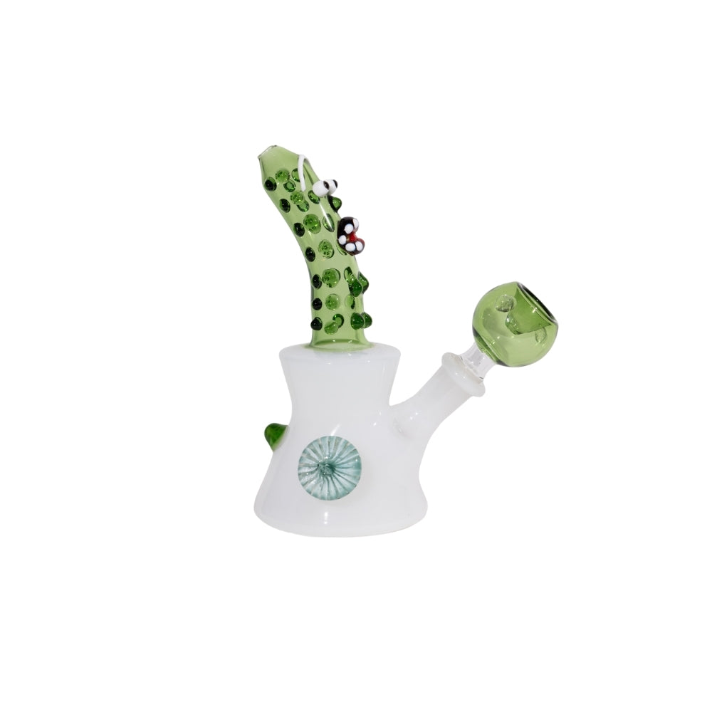 Pickle Rick Beaker Bong 6"