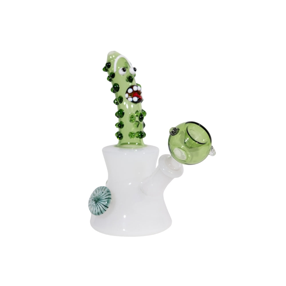 Pickle Rick Beaker Bong 6"
