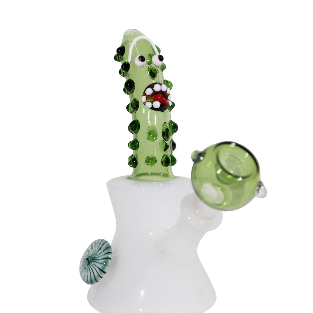 Pickle Rick Beaker Bong 6"