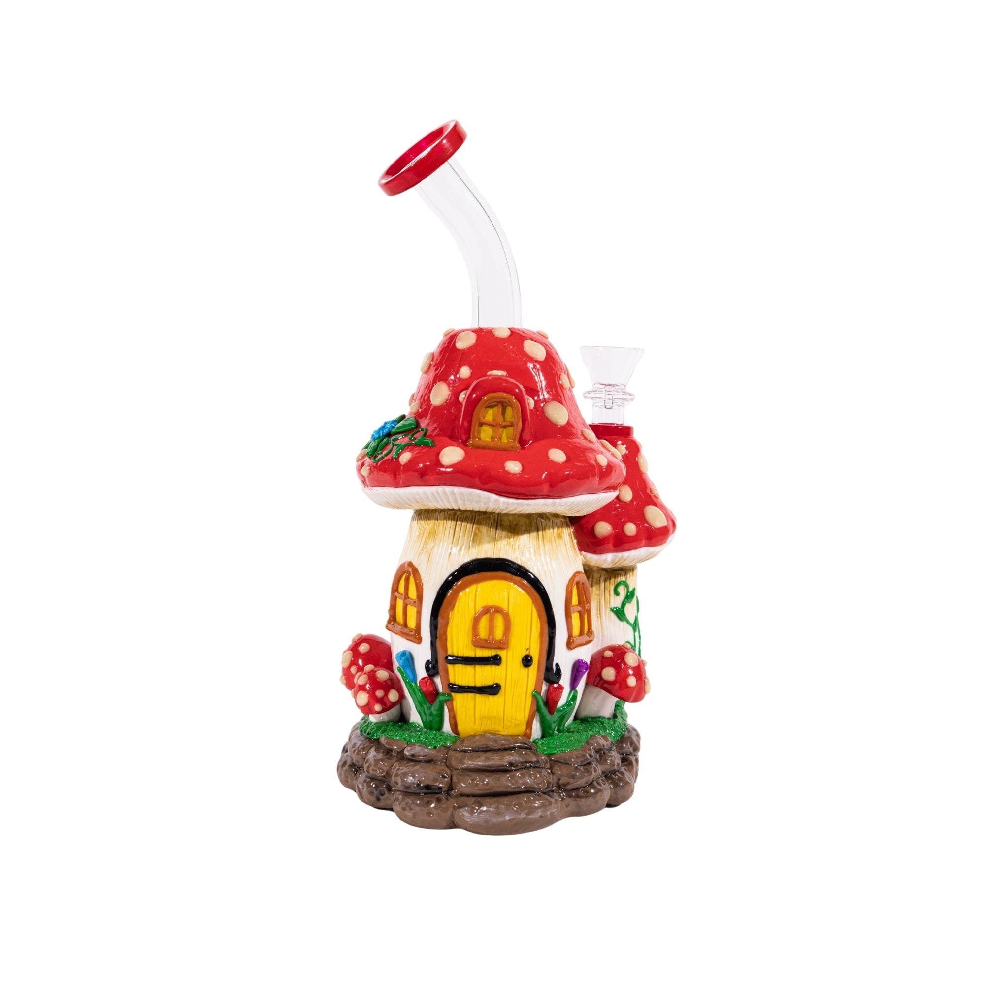 BONG CASA HONGO ROJO GLOW DARK