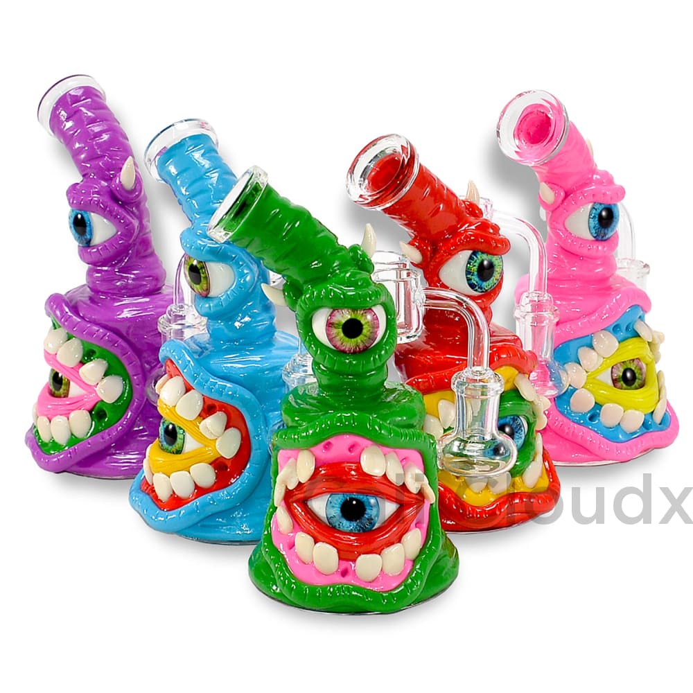 PIPA DE AGUA DE 6" CLAY ART MULTI EYE FACE SIDE