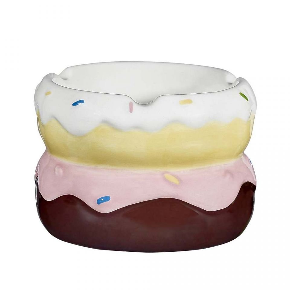 STRAWBERRY DONUT ASHTRAY CERAMICA