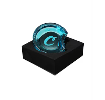 COOKIES C-BITE GLASS ASHTRAY - COOKIES BLUE