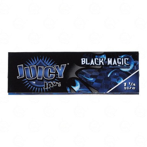 JUICY JAY’S 1 1/4 SIZE BLACK MAGIC FLAVORED ROLLING PAPERS