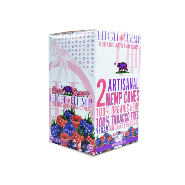 High Hemp Artisanal Wrap Cones Bare Berry