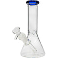 Beaker Bong 8" with Colored Mouthpiece Glass Bong