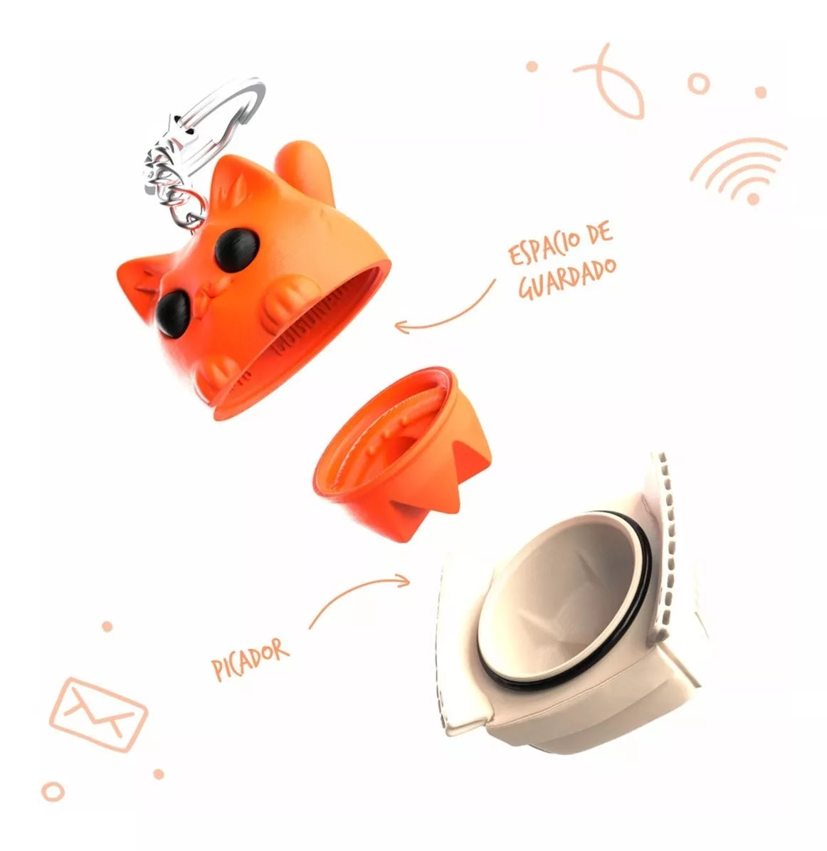 Cogonauts Flidas - Picador Coleccionable Color Naranja