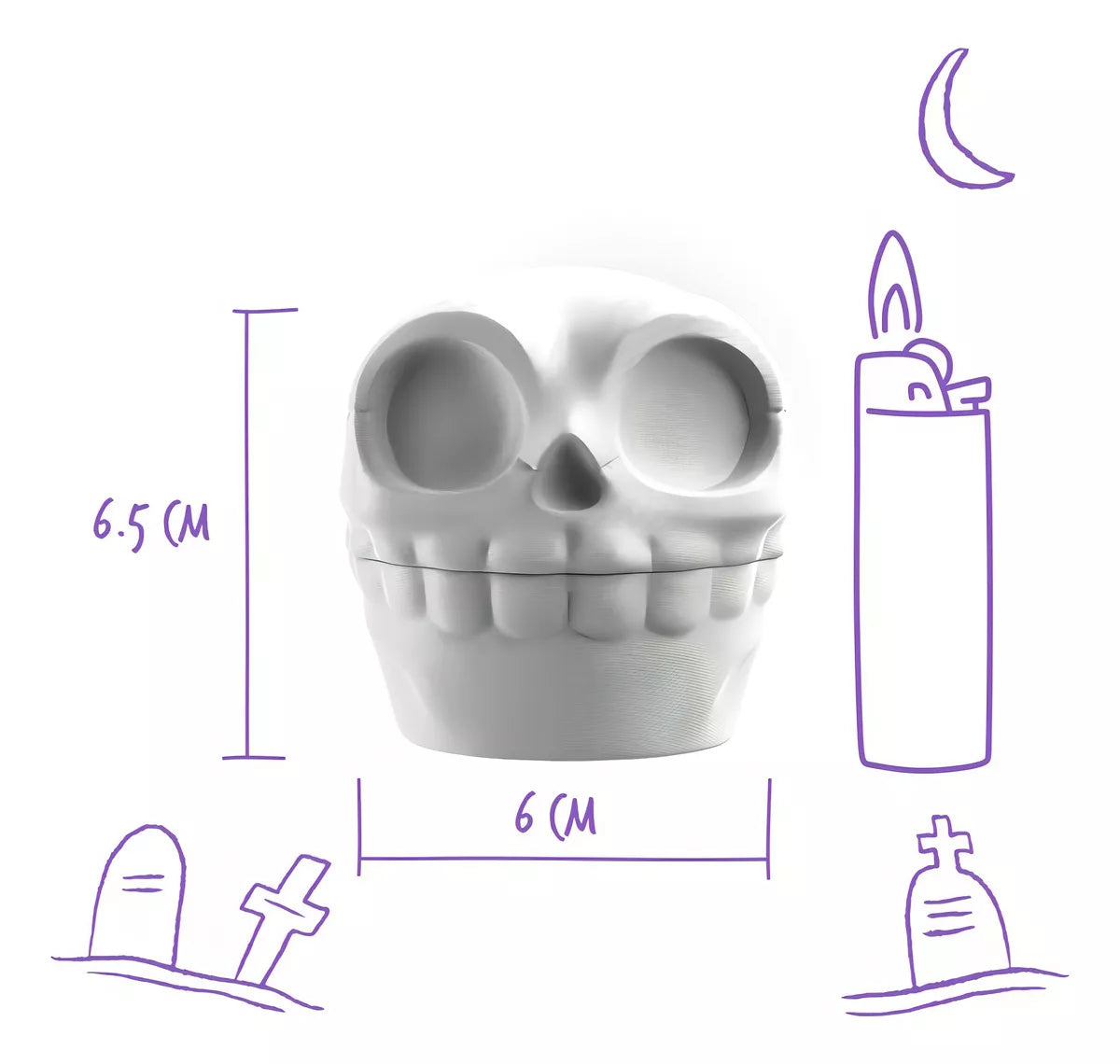 Cogonauts Picador De Hierbas Grinder Donn Color Blanco
