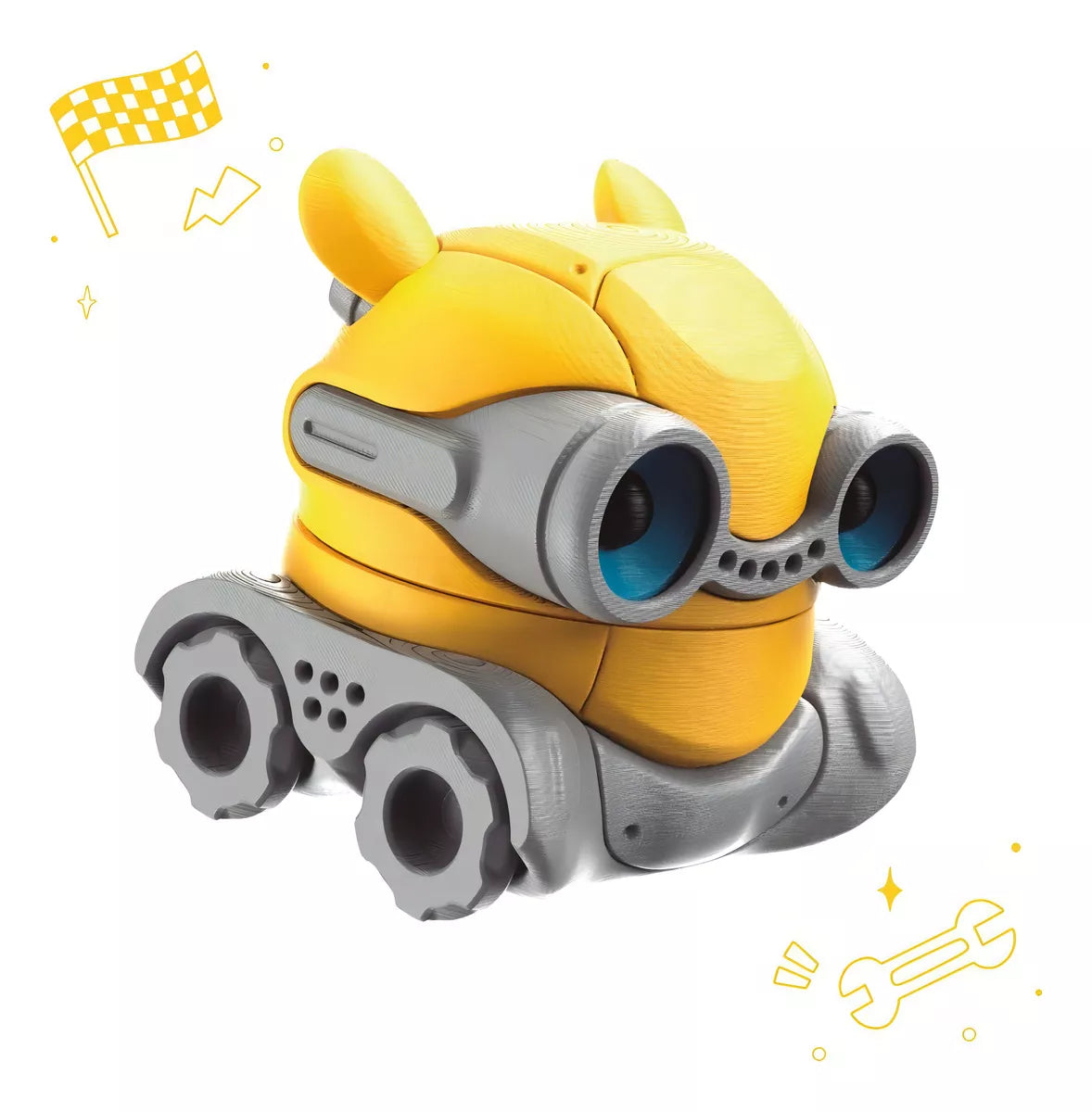 Cogonauts Picador De Hierbas Grinder Fixito Color Amarillo