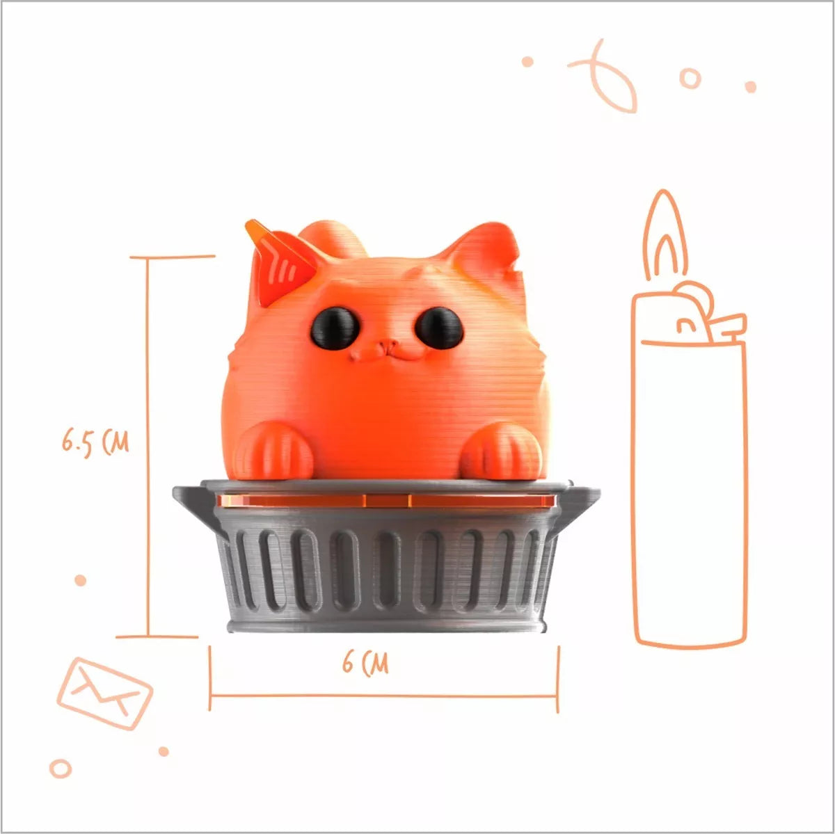 Cogonauts Flidas - Picador Coleccionable Color Naranja