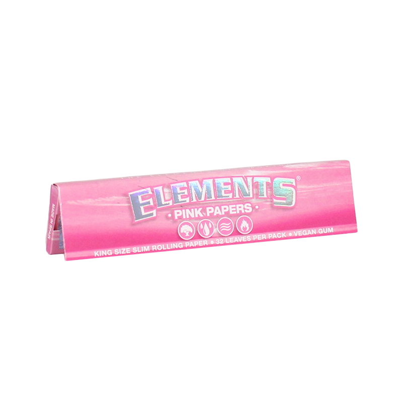 ELEMENTS PINK KING SIZE SLIM ROLLING PAPERS