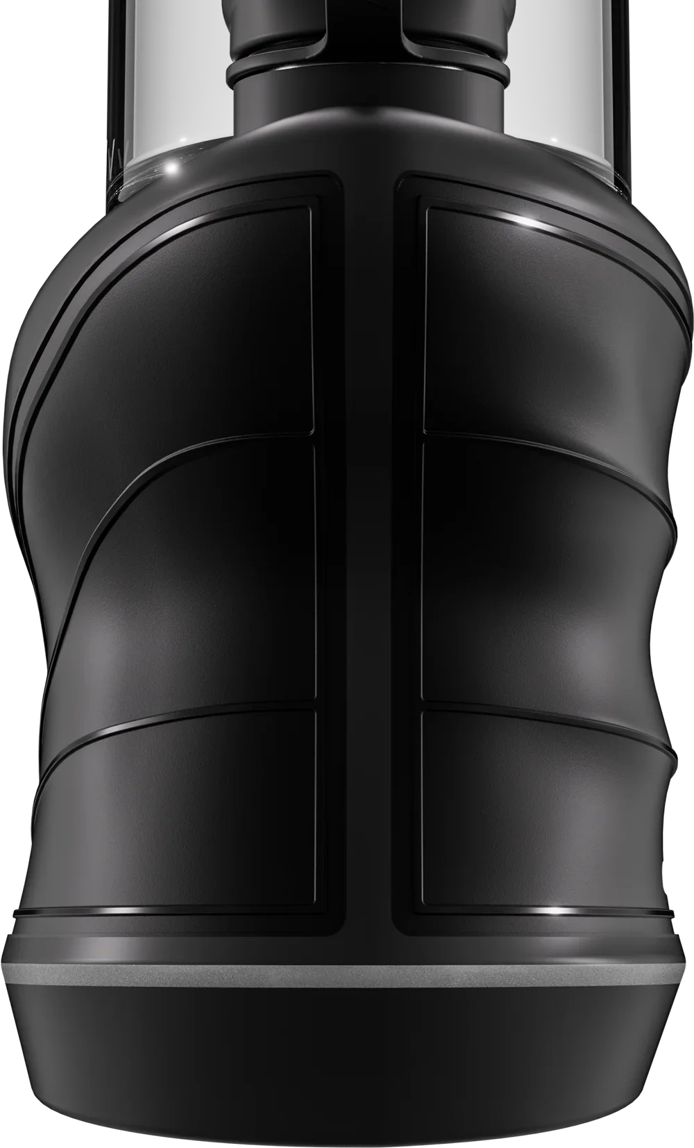 Close-up view of the base of the Carta Sport Dab Rig featuring a sleek black design.