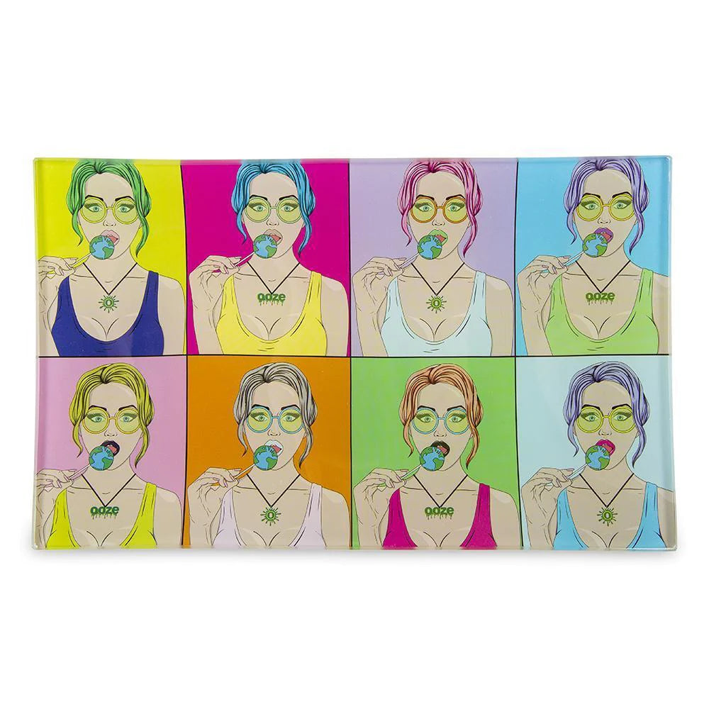 GLASS TRAY  OOZE