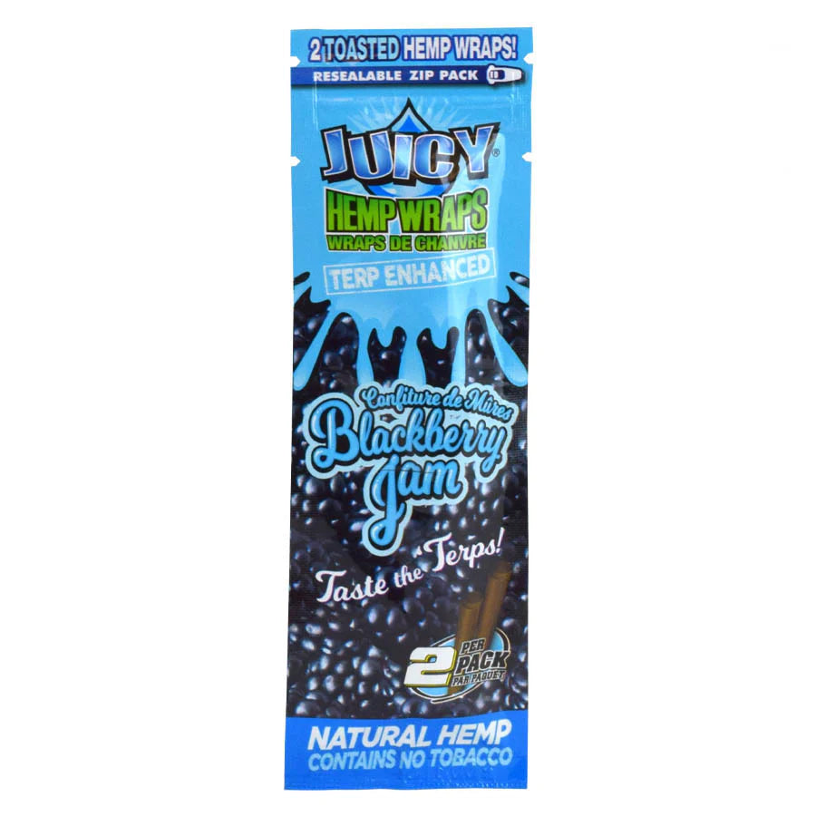 JUICY TERP ENHANCED HEMP WRAPS – BLACKBERRY JAM