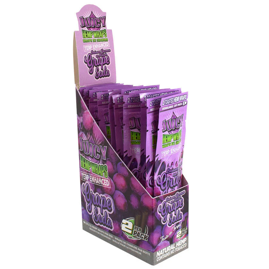 JUICY TERP ENHANCED HEMP WRAPS – GRAPE SODA