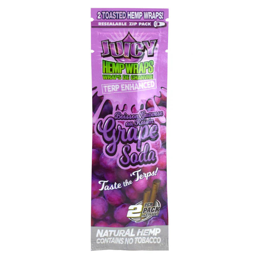 JUICY TERP ENHANCED HEMP WRAPS – GRAPE SODA