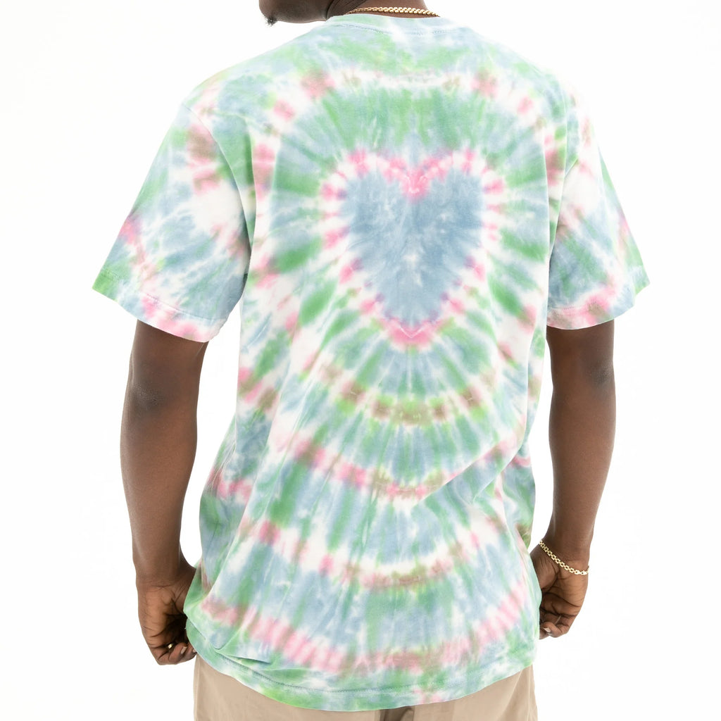 RIPNDIP CUPIDS NIGHTMARE TEE (BLUE/PINK HEART DYE)