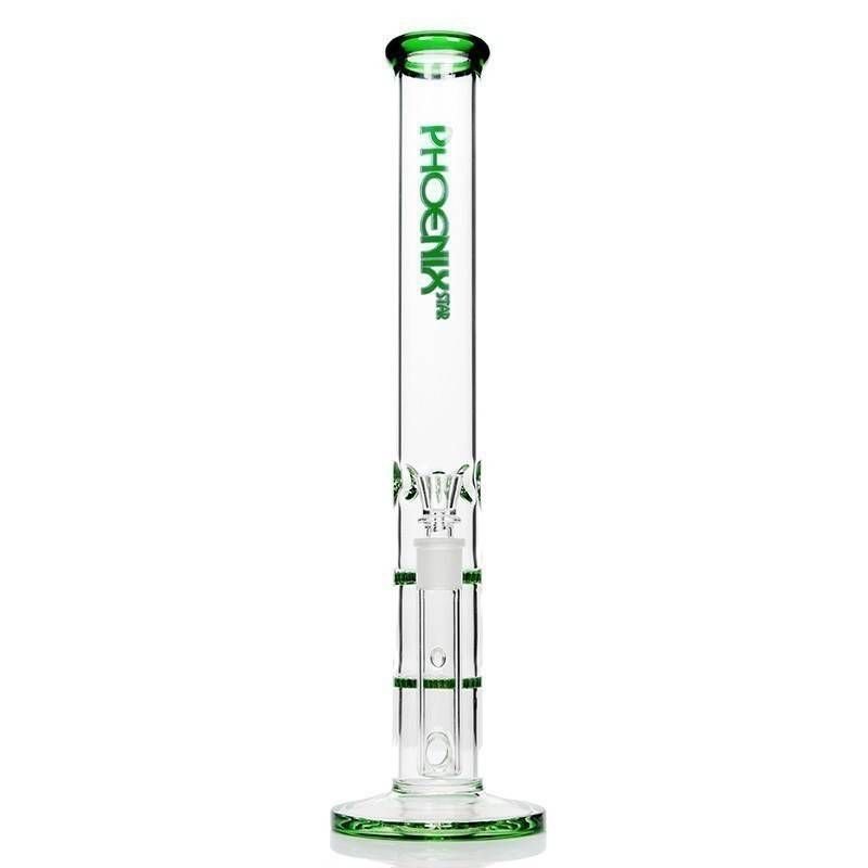 Phoenix Twin Honeycomb Glass Bong Blue