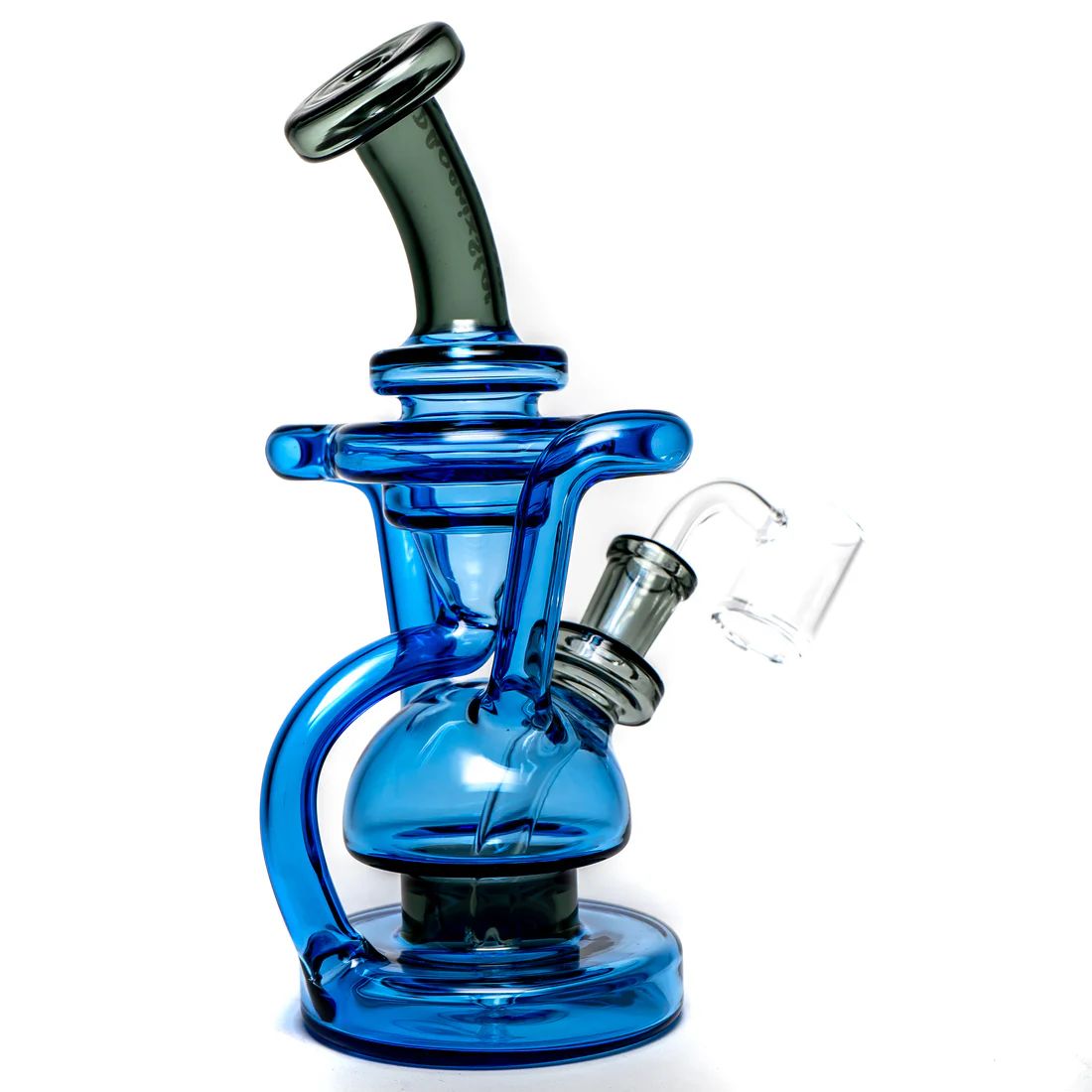 Phoenix Star - Flat Base Dual Recycler - Blue &amp; Smoke