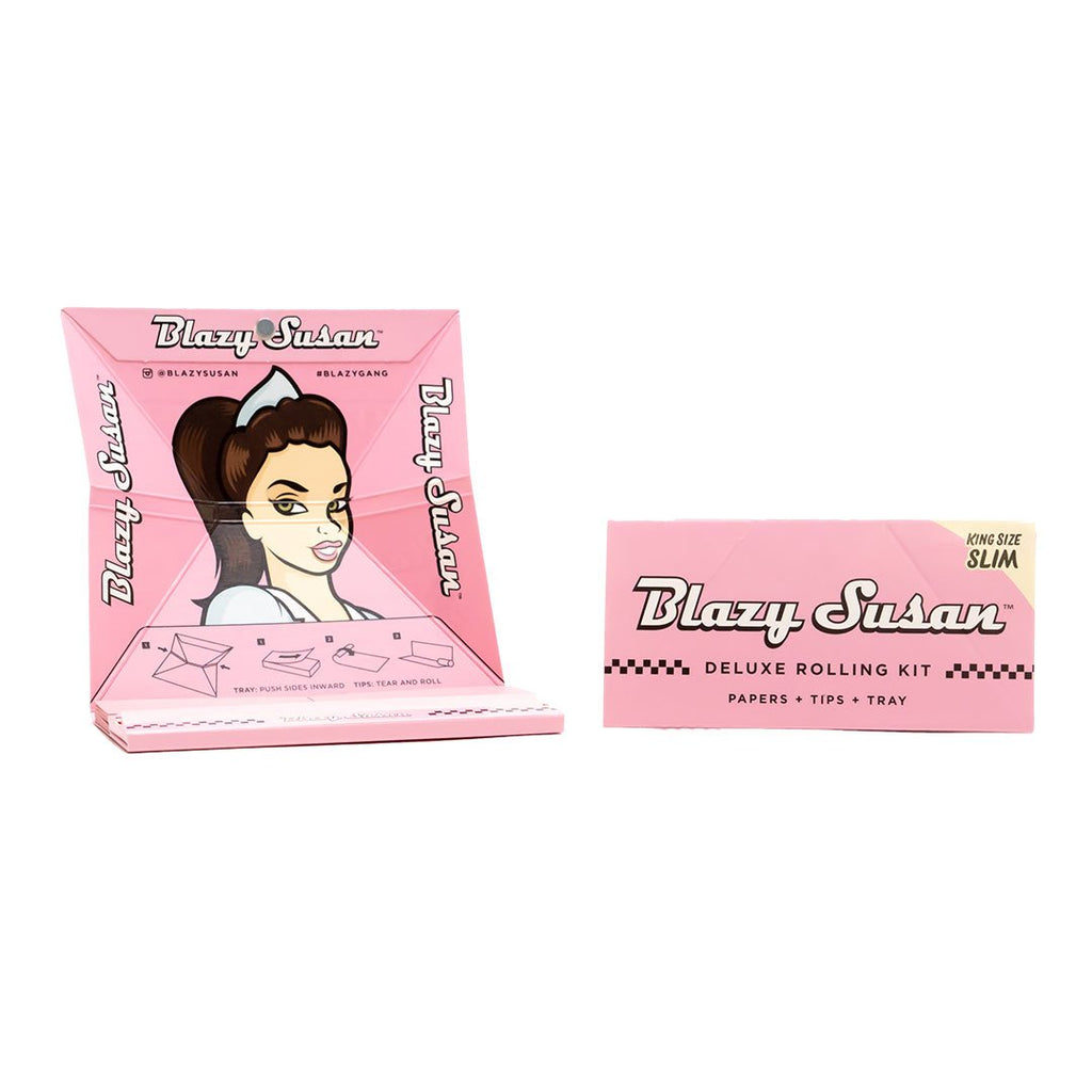 Blazy Susan Pink Deluxe Rolling Kit | King Size