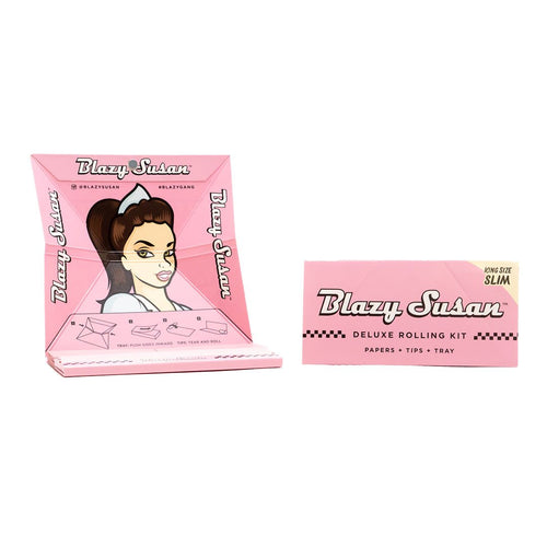 Blazy Susan Pink Deluxe Rolling Kit | King Size