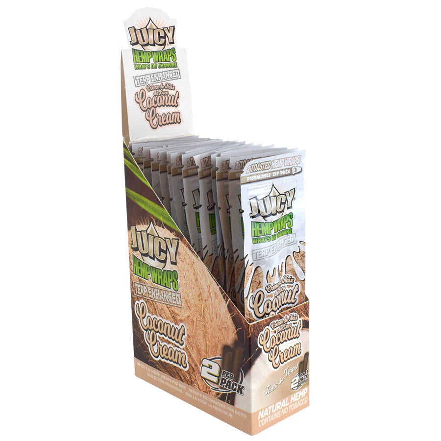JUICY TERP ENHANCED HEMP WRAPS – COCONUT CREAM