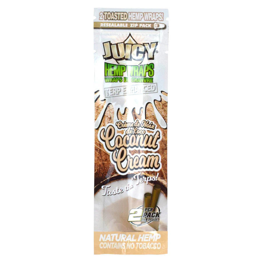 JUICY TERP ENHANCED HEMP WRAPS – COCONUT CREAM