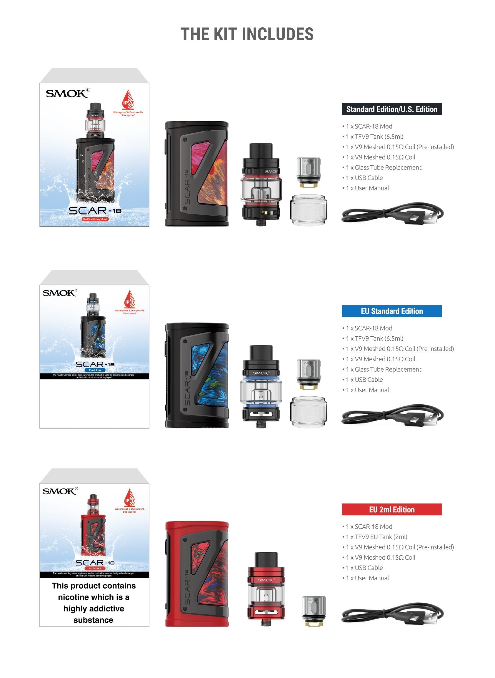 SMOK SCAR-18 230W STARTER KIT
