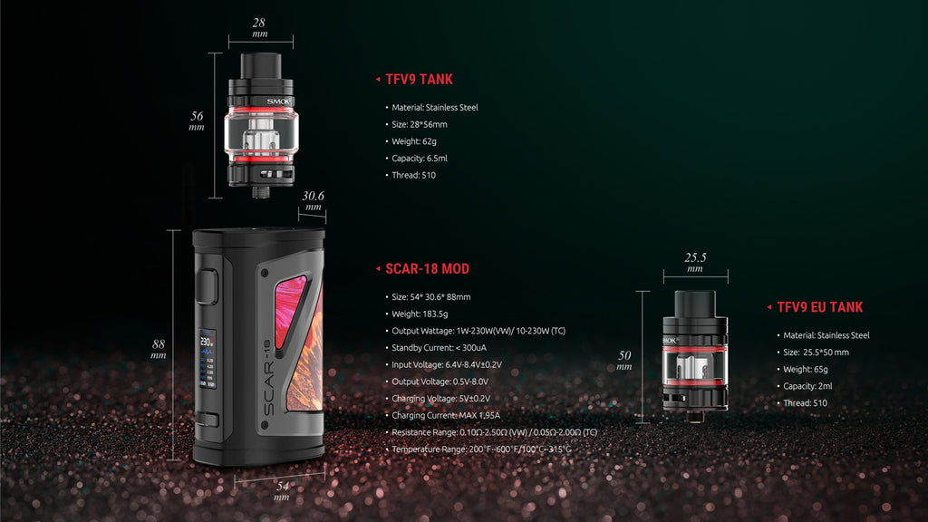SMOK SCAR-18 230W STARTER KIT