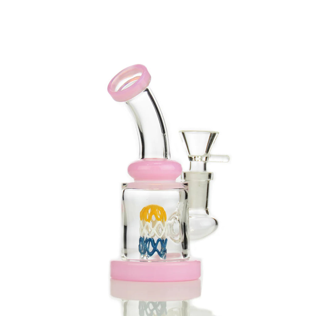 BONG WITH WIRE SHOWER - 5.5"
