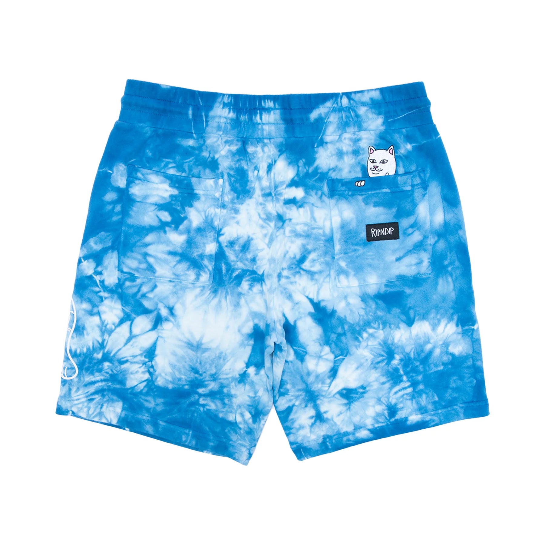 RIPNDIP SWEATSHORTS (BLUE ACID WASH)